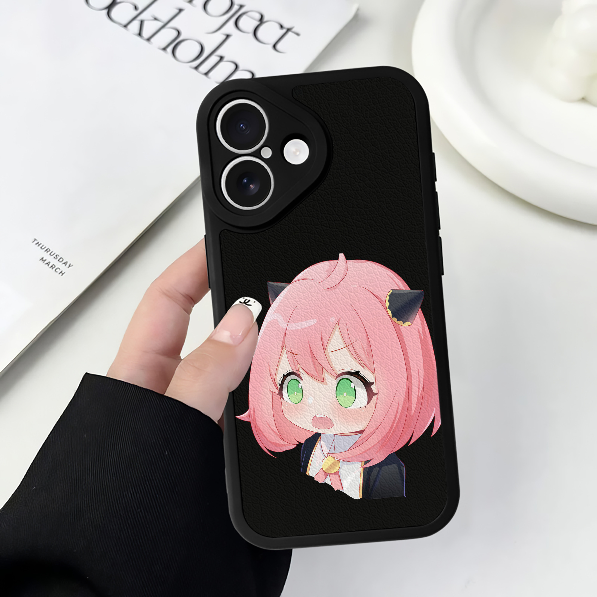（画像用） SPY×FAMILY间谍家家酒 【iPhone 16シリーズ対応】シリコンスマホケース（レザー調） 材質：シリコン